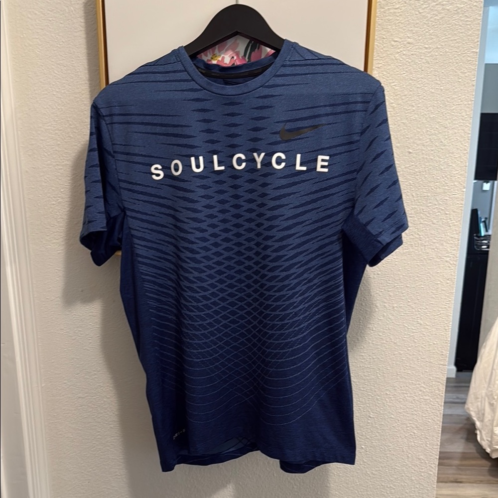 Nike SoulCycle Blue Short Sleeve Tee Performance Wear